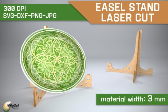 3D Design SVG. Easel Stands Laser Cut
