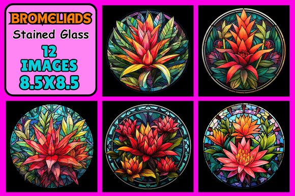 Bromeliads Stained Glass Graphics and Backgrounds Review