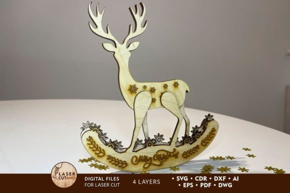 Christmas Deer Ornament, Multilayer File Review