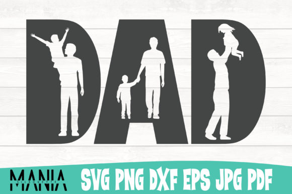 Dad Silhouette Svg Cut File Graphics and Graphic Templates Review