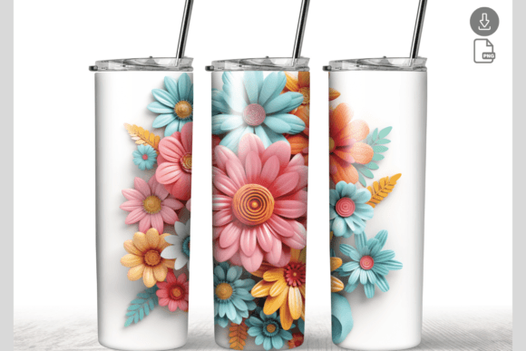 Flower Pastel Color 3D Design Tumbler Review