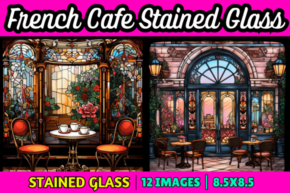 French Cafe Stained Glass Embroidery Design Review