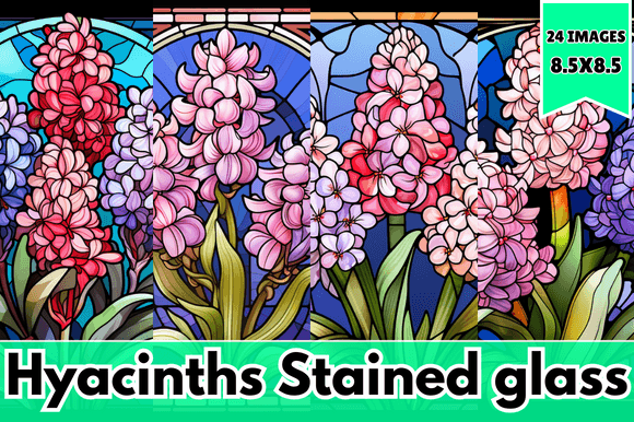 Hyacinths Stained Glass Graphics and Backgrounds Review
