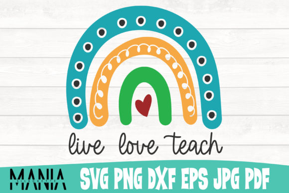 Live Love Teach Rainbow Svg Cut File Review